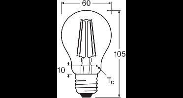 Osram E27 LED Lamp | 7.5W 2700K 220V 927 | 300° Dimbaar