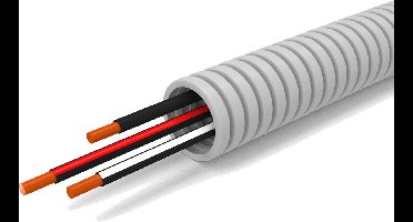 Flexibele Buis met VD Draad - Voorbedrade Flexbuis - 3x1.5mm - 16mm - 100 Meter