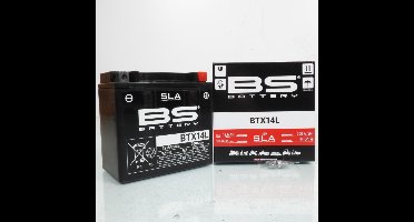 sla bs accu voor motor harley davidson 883 xl t superlow 2011 tot 2015 ytx14l-bs / 12v 12ah nieuw