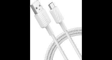 Anker 322 Gevlochten USB-A naar USB-C 15W Kabel 1.8M Wit