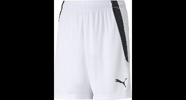 PUMA teamLIGA Shorts Jr Unisex Sportbroek - Puma White-Puma Black