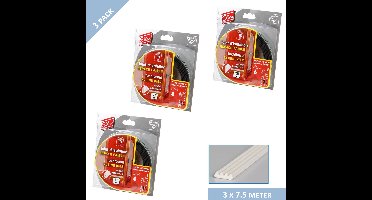 Ellen tochtband - K-profiel - 9 x 3 mm - 22,5 mtr - wit