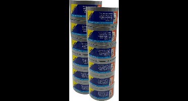 Verlofix Duct Tape - 12 rollen - 50 mm Breed - Rol van 10 Meter - Plakband - Grote Kleefkracht - Zeer Sterk - Waterdichte tape - Grijs