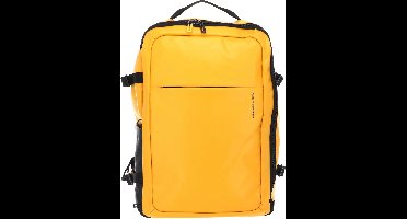 MANDARINA DUCK Laptop rugzak Rugzak met laptopvak Eco Coated Backpack Duck Yellow Donkergeel