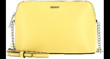 DKNY Leren Schoudertas Avondtas Bryant Sutton Dome Crossbody Bag Spring Yellow Geel