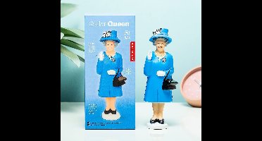 Kikkerland Solar Queen Elizabeth - Derby Editie - Wuivend - Bewegend element - Poppetje op zonne-energie