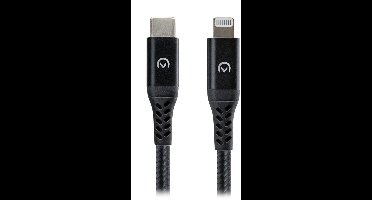 Mobilize USB-C naar Apple Lightning Kabel MFI 2 Meter - Zwart