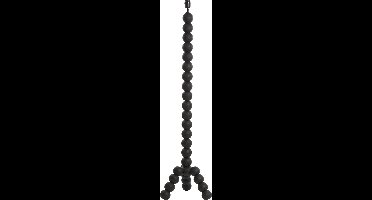 Light & Living Vloerlamp Veglio Mangohout, 130cm - Mat Zwart (excl. kap)