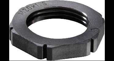 Wiska 10061770 EMUF 12 Contramoer Slagvast M12 Kunststof Zwart 100 stuk(s)