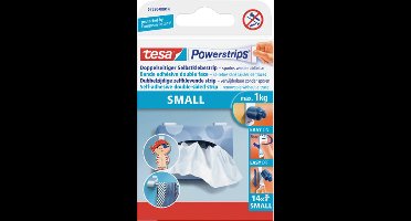 Dubbelzijdige powerstrip tesa mini 1kg | 15 stuks
