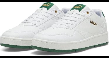 PUMA Court Classic Unisex Sneakers - PUMA White-Vine-PUMA Gold