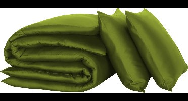 De Witte Lietaer Dekbedovertrek Olivia, Cactus - Hotelmaat - 260 x 240 cm - Katoen Satijn