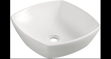 Wiesbaden Plaza opzet wastafel 42x42x13cm wit