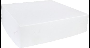 Zwanenhals/ verzenddoos | karton | 36x36x9cm | duplex | wit | 50 stuks