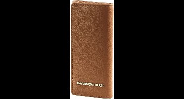 MANDARINA DUCK Leren Sleutelgeval Luna Key Holder Caramel Cafe Lichtbruin