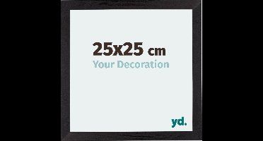 Your Decoration - Fotolijst 25x25 cm - MDF - Zwart Houtnerf - Mura