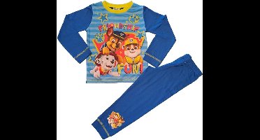 Paw Patrol Pyjama - Blauw - Friendship Fun - Katoen - Maat 86/92