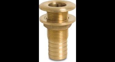 Doorvoer Nr. 1121 messing 3/8" buitendraad 40 bar