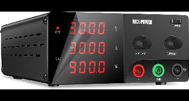 Kuaiqu - Voeding - Omvormer - Regelbare spanningsregelaar - DC-voeding - 60V - 20A - 1200W - Zwart