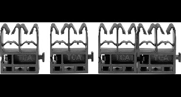 HellermannTyton QGDHC5.2-8.0M-PA66W-BK Bevestigingssokkel Kabelbinder 151-04088 Bundel-Ø (bereik) 5.20 tot 8 mm UV-stab