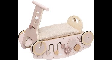 Label Label Roze Houten 3-in-1 Looptrainer / Loopauto