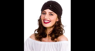 Zwarte tulband Fortune