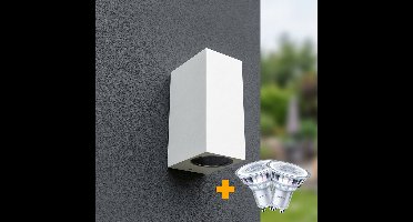 PHILIPS LED Wandlamp | Buitenlamp | San Francisco | Incl. 2x Philips lichtbron | Wit | 4000K - Naturel wit (840)