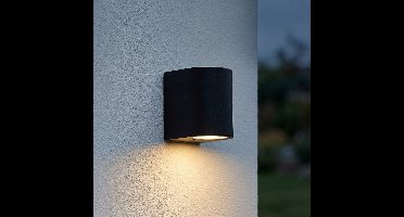 PHILIPS LED Wandlamp | Buitenlamp | Sacramento| Incl. Philips lichtbron | Zwart | 3000K - Warm wit (830)