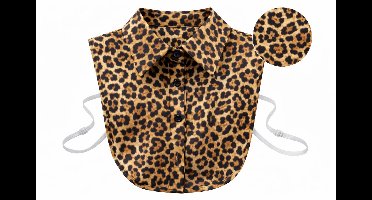 Blouse kraagje - Los Kraagje Licht Panterprint Puntkraag - Damesmode - Stijlvol