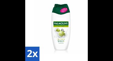 2 x Palmolive Douchecreme Naturals Olijf & Melk 250 ml - Douchecrème - Natuurlijke Verzorging - Olijf En Melk - Droge Huid - Gevoelige Huid