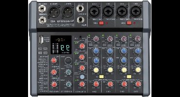 Core® Audio Mixer – Streaming – DJ Draaitafel – DJ Mix Set – Zwart - 35cm x 32cm x 9cm