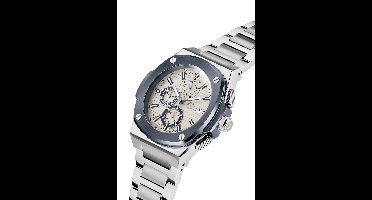 Gc Gc Coussin Shape Quartz Analoog Horloge Zilveren Toon Case: 100% Stainless Steel | Armband: 100% Stainless Steel 44 mm Y99023G1