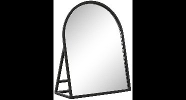 ITEM Make-up spiegel / kaptafel spiegel - staand - metaal - zwart - 20 x 9 x 25 cm - tafelmodel