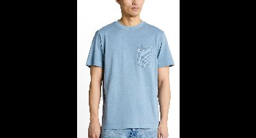 Tom Tailor - T-shirt - Heren - XXL - Blauw - Katoen - 1050582