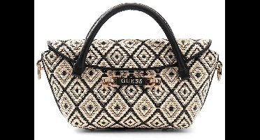 GUESS handtas schoudertas Sophia Mini Satchel Black zwart