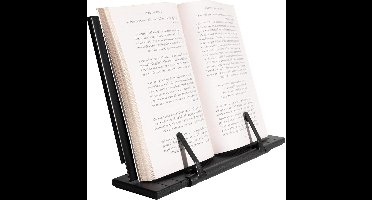 Allecto- Boekenstandaard - Opvouwbaar - Metaal - Boekensteun - Houder - Tablet ereader - Kookboekhouder - 7 hoeken verstelbaar - Antislip - Boekenclips