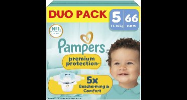 Pampers Premium Protection Maat 5 - 66 Luiers - 11kg-16kg