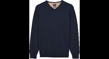 Baileys – Heren Trui – V-hals Pullover – Pima Katoen - Dark Blue – 618100-69