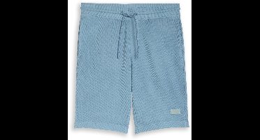 Tom Tailor - Shorts met wafelstructuur - Maat XL - mountain spring blue