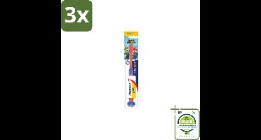 3 x Prodent – Tandenborstel – Super Mario – 6+ jaar - Grootverpakking - Tandenborstel Voor Kinderen - Super Mario Tandenborstel - Tandenpoetsen Voor Kinderen - Kindertandenborstel - Tandenborstel 6+ Jaar