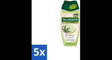 5 x Palmolive – Douchegel – Nourish & Revive – 500 ml - Douchegel - Voedende Douchegel - Verzorgende Douchegel - Melkbestanddelen - Fruitextracten