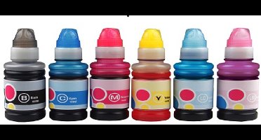 ABC huismerk set 6x fles navulinkt geschikt voor Canon GI-53 Pixma G550 G650