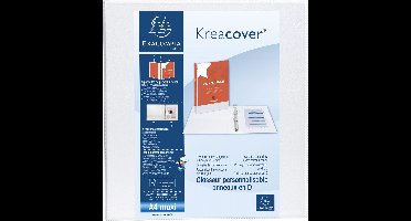 Exacompta 10x Kreacover Ringband in PP met 2 D-ringen van 60mm - A4 maxi - Wit - 51825E
