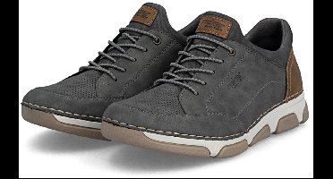 Rieker herenslipschoenen sneakers 15950-45 Grey extra breed