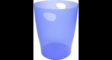 Exacompta 8x Papiermand met grote capaciteit van 15 liter. - Ijsblauw - 45310D