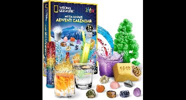 NATIONAL GEOGRAPHIC 2026 Science Kit Adventkalender – Gemstones - STEM speelgoed - Vanaf 8 jaar - Engelstalig