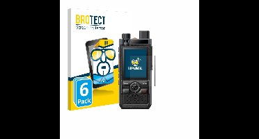 BROTECT - Screenprotector voor Hytera P50 Pro - Folie Beschermfolie transparant 6 Stuks