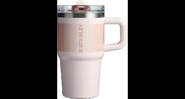 STANLEY Quencher ProTour Flip Straw Tumbler 20oz – Rose Quartz Fade - Lekvrije Drinkbeker met Rietje & Handvat – RVS Geïsoleerd – BPA-vrij – Cupholder Geschikt