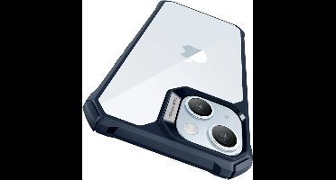 ESR Air Armor Back Cover Hoesje Transparant Blauw Geschikt voor Apple iPhone 15