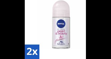 Nivea – Deodorant Roller – Pearl & Beauty – 50 ml - Voordeelverpakking - 2 stuks